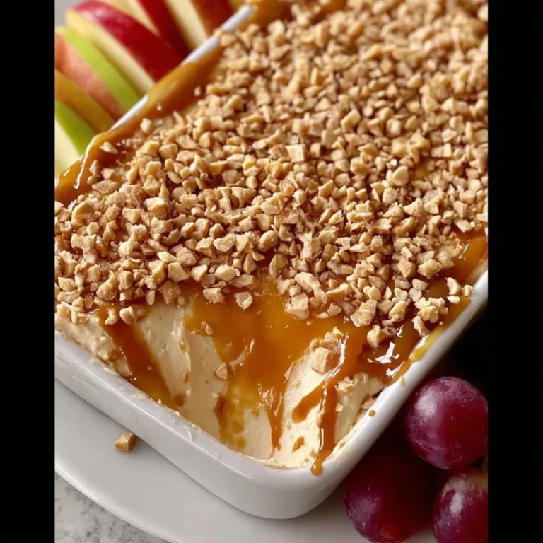 Caramel Apple Cheesecake Dip – Cozy Fall Dessert