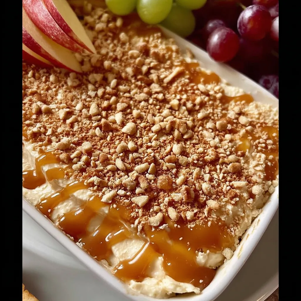 Caramel Apple Cheesecake Dip Recipe – Easy Fall Party Dessert