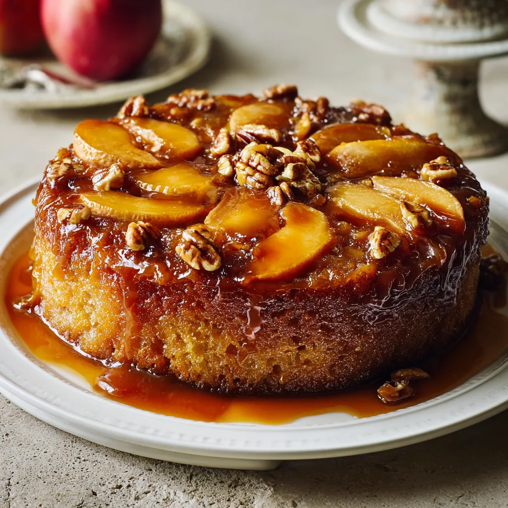 Caramel Apple Upside-Down Cake : An Easy & Impressive Fall Dessert