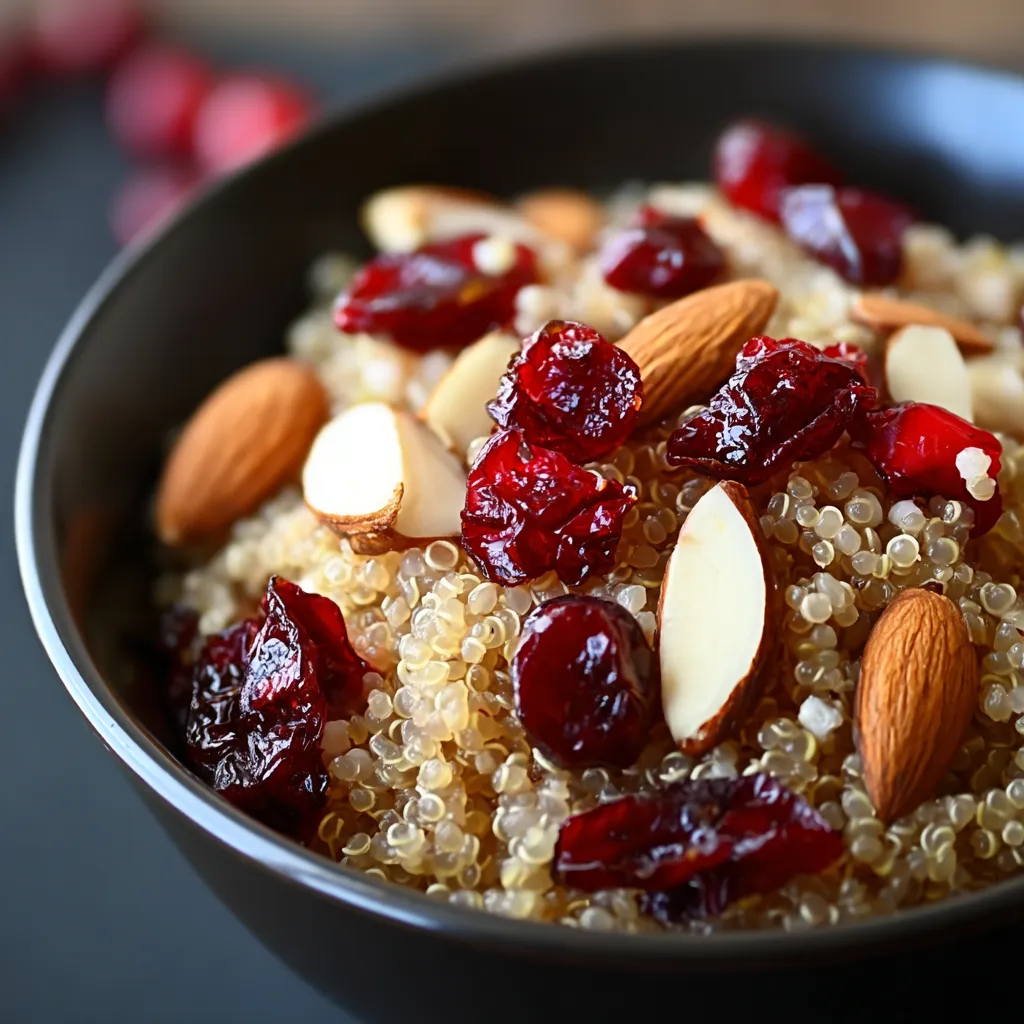 Cranberry Almond Breakfast Quinoa