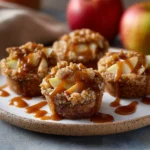 Irresistible Caramel Apple Crisp Bites Ready to Serve