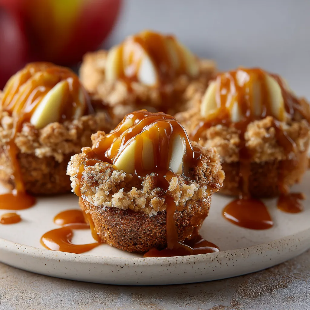 Irresistible Caramel Apple Crisp Bites (Easy Mini Dessert!)