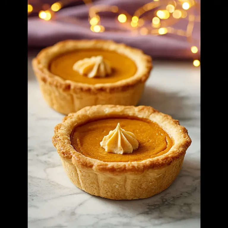 Mini Pumpkin Pies Ready for Thanksgiving Gathering