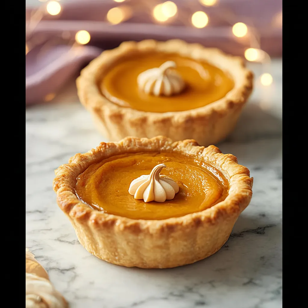 Mini Pumpkin Pies for Your Thanksgiving Gathering