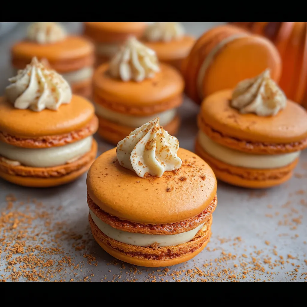 Pumpkin Pie Macarons Recipe