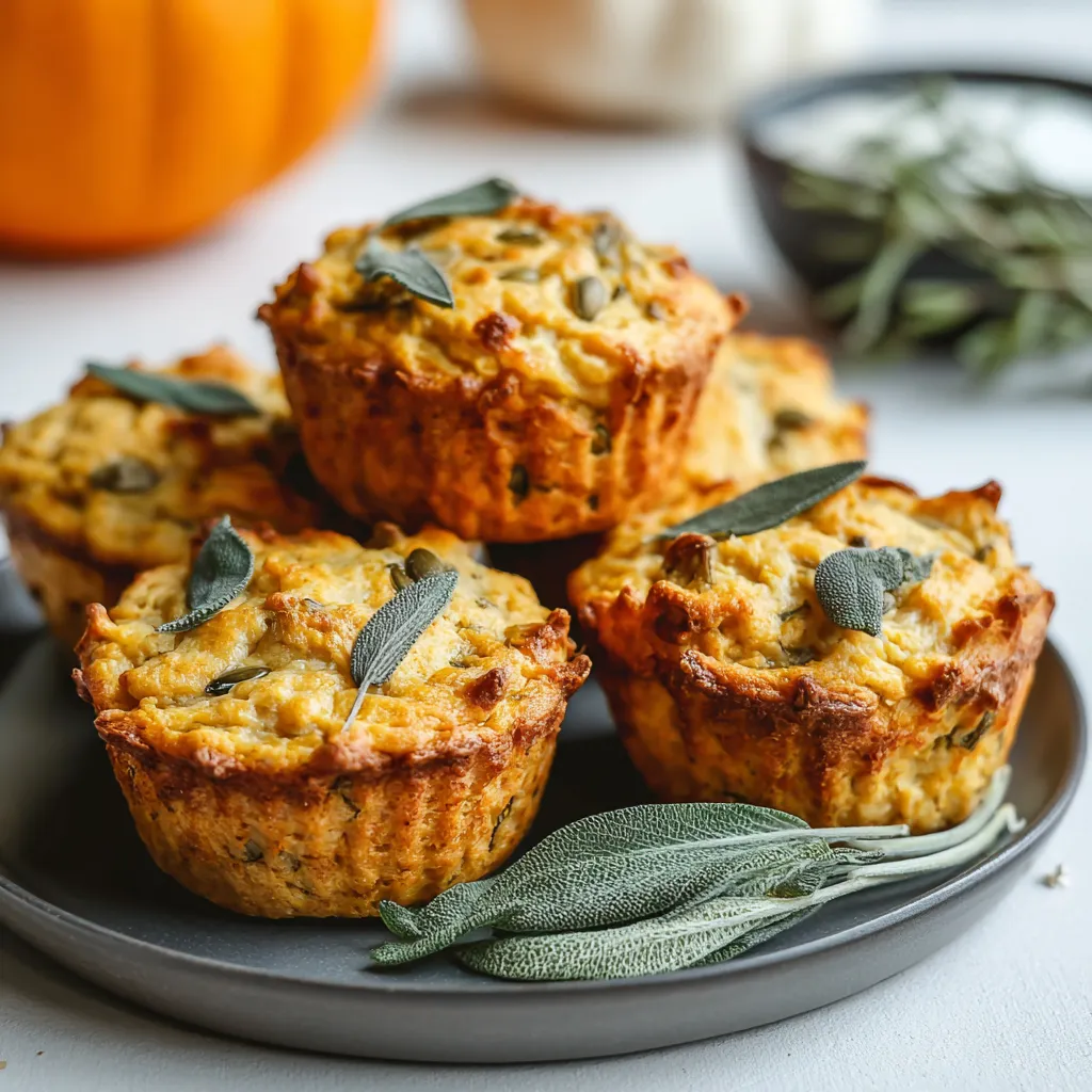 Savory Pumpkin and Sage Breakfast Muffins