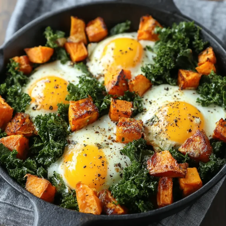 Sweet Potato and Kale Breakfast Skillet - Healthy Breakfast