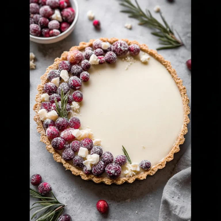 Delicious White Chocolate Cranberry Tart - Delight Fuel